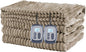 Heated Electric Blanket Queen Size 84''x90'', Dual Controller Soft Flannel with 10 Heat Settings 1-12 Hour Auto Off Large Blanket for Bed - Light Brown