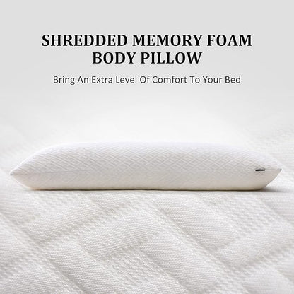 Basic Beyond Memory Foam Pillows - Long Body Pillows for Adults, 20x54, Side & Back Sleepers
