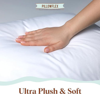 Pillowflex Synthetic Down Pillow Insert - 16x48 Down Alternative Pillow, Ultra Soft, Large Rectangle Body Sleeping Pillow, Lumbar, Long, Back - 1 Decorative Pillow Form