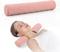 Cozyhealth 3.1" H Small Cervical Roll Pillow, Medium Soft Memory Foam Neck Round Pillow Cylinder Bolster Pillow for Sleeping, Round Neck Support for Bed, Legs, Back and Yoga (Pink, Small - 3.1" H)