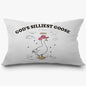 God's Silliest Goose Funny Christian Pillow Covers 12x20, Christian Room Decor, Western Pink Cowgirl Hat Silly Goose Decorative Lumbar Pillow Covers for Home Bedroom Living Room