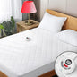 Heated Mattress Pad Twin Size Quilted Heating Electric Bed Warmer Luxury Comfort Heat Mattress Pad Cover Single Controller（10 Heat Setting | 1-12 Hours Auto Shut Off | with 8-21 Inch Deep Pocket）