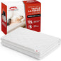 GML Premium Tencel Triple-Layer Heated Mattress Pad, Machine Washable, 15-Hour Auto Shut-Off, 5 Heat Settings, Timer, Smart Controller, Electric Mattress Pad & Bed Warmer - Queen Size, 71x55