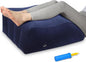 Inflatable Leg Pillow, Wedge Pillow for Sleeping, Portable Wedge Pillow, Improve Circulataion and Reduce Swelling, for Sleeping, Recovery, Pregnant (Dark Blue)