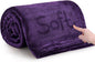 IR Imperial Rooms Fleece Blankets Queen Size 90 x 90 Inches - Super Soft Fluffy Purple Throw Blanket for Sofa and Bed - Warm and Cozy Lightweight 400 GSM Microfiber Bed Throws Blankets