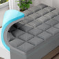 OLANLY Dual-Layer 4 Inch Twin Size Memory Foam Mattress Topper for Back Pain, 2 Inch Cooling Pillow Top Mattress Pad Cover and 2 Inch Gel Memory Foam Topper, Deep Elastic Pocket, Grey