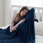 Electric Blanket 84"x90" Queen Size Heated Blanket with 10 Heat Settings & 1-12 Hours Auto-Off,Reversible Cozy Silky Flannel Fabric Warm Blanket Large Size for Full Body - Dark Blue