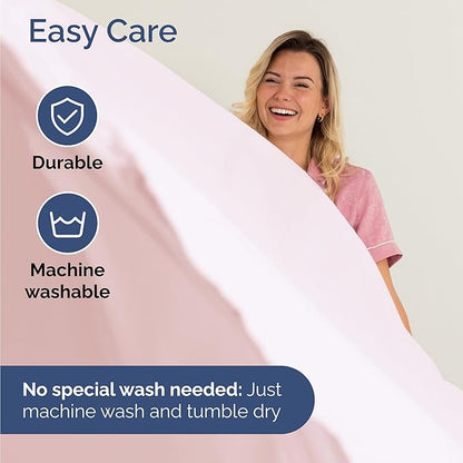Twin 4 Piece Sheet Set - Comfy Breathable & Cooling - Ultra Soft Hotel Luxury Bedding Set w/ 8-16 Inch Deep Pockets - 1 Flat & 1 Fitted Sheet & 2 Pillowcases - Wrinkle Free & Easy Care - Lavender Pink