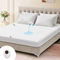 Bwarm Waterproof Heated Mattress Pad, ETL Certified Bed Warmer with Memory Function with 9 Heat Settings, 1-12 Hours Auto Off Deep Pocket, Machine Washable, White Twin XL