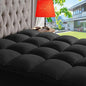 ABENE Mattress Topper King for Back Pain Relief, Extra Thick Mattress Pad Pillowtop, Soft Mattress Protector Cover with 8"-21" Deep Pocket, Overfilled Down Alternative Filling (Black, King)