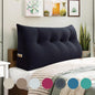 10 lbs Thickened Wedge Pillow Headboard Body Positioner Bed Wedge Pillow Backrest Support Triangular Headboard Cushion with Side Pocket Gift for Mom Velvet Positioning Support Black Full