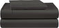 LANE LINEN 100% Egyptian Cotton Extra Long Twin Sheets, Long Staple Mercerized Cotton No Pill Fade Resistant Silky Sateen Weave for Soft & Comfy Good Night Sleep - Black