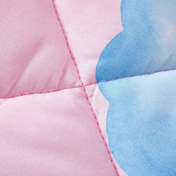 Wowelife Unicorn Full Size Bedding Set 5 Pieces Pink 3D Kids Comforter Sets Breathable with Comforter, Flat Sheet, Fitted Sheet and 2 Pillowcases