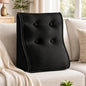 Daneey Reading Pillow for Bed Adult, Back Support Pillow for Bed, Sit Up Pillow Backrest Black, 20 * 9 * 22IN