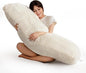 HIGOGOGO Body Pillow for Adults Extra Long Full Body Pillow with Removable Cover and Memory Foam Filling, for Side Sleepers and Pregnancy, Soft Support Pillow, Machine Washable (20x54 Inch)