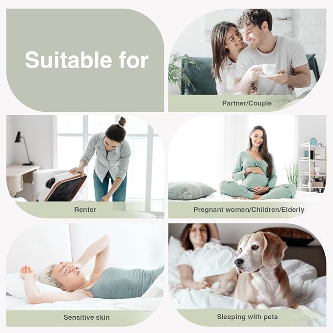 Novilla Twin XL Mattress Topper, Soft Pillow Top for Dorm Bed, Breathable Quilted Mattress Pad Cover with Deep Pocket, Down Alternative Fill, Machine Washable Back to School Essentials
