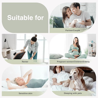 Novilla King Mattress Topper, Soft Pillow Top for Dorm Bed, Breathable Quilted Mattress Pad Cover with Deep Pocket, Down Alternative Fill, Machine Washable Back to School Essentials