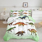 CVHOUSE Dinosaur Comforter Set - Microfiber Quilt Set with 1 Comforter and 2 Pillow Cases - 3 Piece