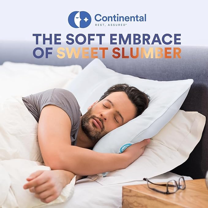 100% Siberian Goose Down Pillow - Firm Support King Size, Pack of 1 - Luxurious Siberian Down Pillow for Side Sleepers, 800 FP, Fine Cotton Shell - High Loft & Firm Comfort