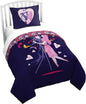 Jay Franco Duvet Cover Set – 2 Piece Comforter Cover and Sham Set, Super Soft Cozy Kids Bedding (Insert Not Included) Purple - Nightmare Before Christmas, Twin