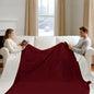 King Size Heated Blanket for Bed - 100" X 90" Dual Control Electric Blanket King with 5 Heat Levels, 10H Auto Off, Overheat Protection, Washable Flannel Sherpa Heating Blankets, Red