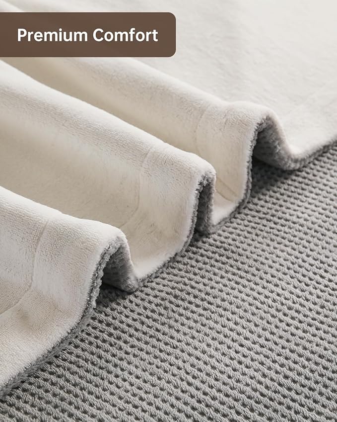 Heated Blanket Full Size Electric Blanket, Washable Blanket Warmer for Home for Adults, Fast Heating Super Cozy Soft Fabric, 72" x 84", 9 Heat Levels, 1-9H Auto-Off, ETL Certified, Gray