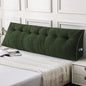 Sasttie Headboard Pillow King, Wedge Pillow Headboard for Sitting Up in Bed, Back-Rest Support Triangular Cushion for Reading - Features Removable Washable Cover, Olive Green