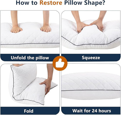 Body Pillow, Memory Foam Body Pillows for Adults Sleeping, Long Pillow for Bed, Big Large Firm Full Body Pillow for Side Sleeper, 20x54 Inch, White