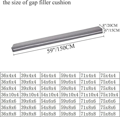 SAMTY Bed Filler for headboard Space Gap Filler Bolster Pillow Stopper for Sofa Crack Filler Between Headboard and Mattress Queen Size