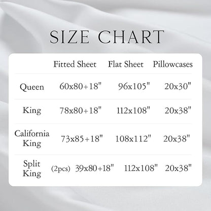 KARISSA MAE Cooling Bamboo Viscose Queen Sheet Set | 100% Organically Grown | 18” Deep Pocket | Silky, Soft, & Hypoallergenic | with Organizer Band & Elastic Corner Straps [Ivory]