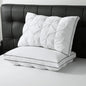 BPC Luxury Goose Feather Down Pillows Queen Size, Gusseted Hotel Bed Pillows for Sleeping, 100% Organic Cotton Cover, Surround Polyester Fill, Soft Fluffy for Sleepers (18"x28" + 2" Gusset, Pack of 2)