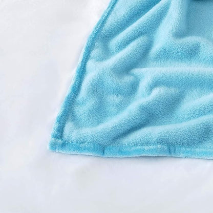 IR Imperial Rooms Fleece Blankets Queen Size 90x90 Inches- 8 Pack - Super Soft Fluffy Throw Blanket for Sofa and Bed - Warm and Cozy Lightweight 400 GSM Microfiber Bed Throws Blankets (Light Blue)