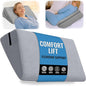 sokoro Bed Wedge Pillow for Sleep Apnea, GERD Acid Reflux Snoring Relief, Pregnancy Side Sleeper Pillow for Adults Seniors Neck Pain Back Sleeping, Leg Elevation Pillows for After Surgery Gifts, Grey