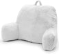 Reading Pillow Large Bed Pillow,Backrest Pillow with Arms, Back Support Pillow for Sitting Up in Bed, Couch for Lounging Bedrest,White