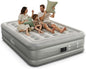 iDOO Air Mattress Queen with Built in Pump, 18 Raised Comfort Inflatable Blow up Mattress, Upgraded Four Chamber Portable Air Bed for Guests and Home, Colchon Inflable, 650 lbs Max