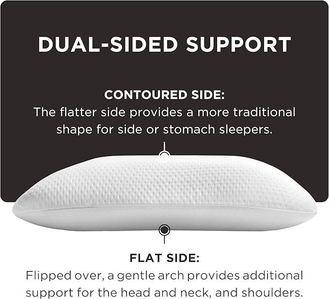 TEMPUR-Pedic TEMPUR-Symphony Pillow, Standard-2-Pack, Standard, White 2 Count