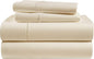LANE LINEN 100% Egyptian Cotton California King Sheet Sets, Soft & Comfy Luxury Hotel Like Thick Fully Elasticized Mercerized Cotton Sheets Cal King Set, No Pill Fade Resistant Bedding - Ivory