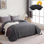 YOUR MOON 120×120 Inch Luxurious Wool Comforter Over Size King for All Season, 100% Natural Australian Wool Duvet, Noiseless Cotton Shell(Dark Gray)