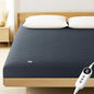MASVIS Heated Mattress Pad Twin Size - 6 Heat Settings & 10-Hour Auto Off, Quilted Electric Bed Cover, Bed Warmer with Deep Pocket | Fast Heating | Machine Washable,Grey,39"x75"