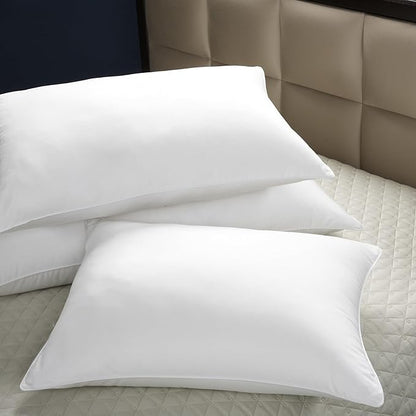 Cuddledown Dreamstead 800 Fill Power Pillow | European White Down | 100% Cotton Shell, Sateen Weave | Hypoallergenic | Handcrafted | Oeko-TEX & RDS Certified | 20" x 36" | King | Firm