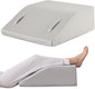 Leg Elevation Pillow for After Surgery, 8inch Foam Leg Elevating Pillow for Swelling and Blood Circulation, Leg Wedge Pillow for Sleeping, Knee Pillow for Knee Hip Ankle Pain Relief, Grey