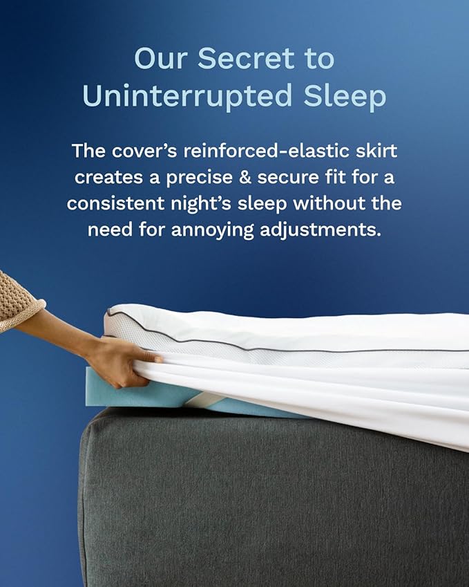 ViscoSoft 3 Inch Pillow Top Memory Foam Mattress Topper Full - Cooling Hybrid Lux Dual Layer Mattress Pad - CertiPur-US Certified