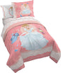 Jay Franco Kids Comforter Set Includes Sheets and Pillow Covers - Soft and Cozy Bed Set for Stylish Room Decor, Pink - Princess Cinderella, 5 Piece Twin Size Bedding