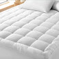Bare Home California King Cotton Top Mattress Cover - Deep Pockets, Breathable, Down Alternative Fiber Fill