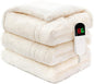Heated Electric Blanket Twin 62"×84", Plush Fast Heating Faux Rabbit Fur Blanket with 8 Heating Levels Auto Shut Off, for Bed & Couch Super Cozy Fuzzy,Fluffy Winter Warming Beige