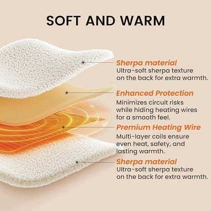 Heated Blanket Electric Blanket Twin - Fast Heating Blanket Throw Double Sided Sherpa Ultra Soft Cozy with 10 Heating Levels & 2-10 Hours Auto Off, Mashine Washable, 62 x 84 Inches, Grey
