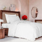 Duvet Cover Twin/Twin XL Size Set - Extra Soft Floral Duvet Cover 68 x 90 with 1 Pillow Sham - Comfy, Breathable Floral Bedding Set - Hotel Luxury & Fade Free w/ Zipper Closures & Ties - Grey Stripes
