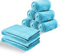 IR Imperial Rooms Fleece Blankets Queen Size 90x90 Inches- 8 Pack - Super Soft Fluffy Throw Blanket for Sofa and Bed - Warm and Cozy Lightweight 400 GSM Microfiber Bed Throws Blankets (Light Blue)