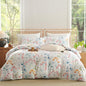 Floral Duvet Cover Twin 2 Pieces Watercolor Flower Pattern Bedding Set for Girls Colorful Flower Aesthetic Bedding Soft Microfiber Farmhosue Comforter Cover with 1 Pillowcase