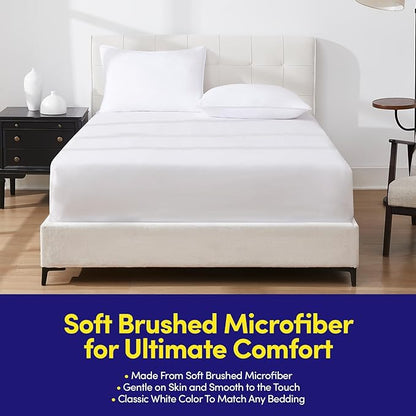 Pillows Queen Size Set of 2 – 2-Pack Premium Medium Firm Down Alternative Bed Pillows for Sleeping – Generously Filled, Ultra Soft Support for Standard, Queen & King Sleepers